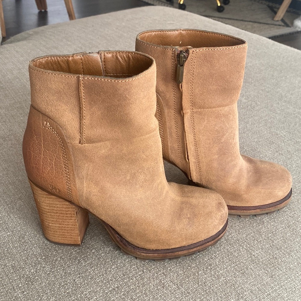 Sam Edelman brown suede booties